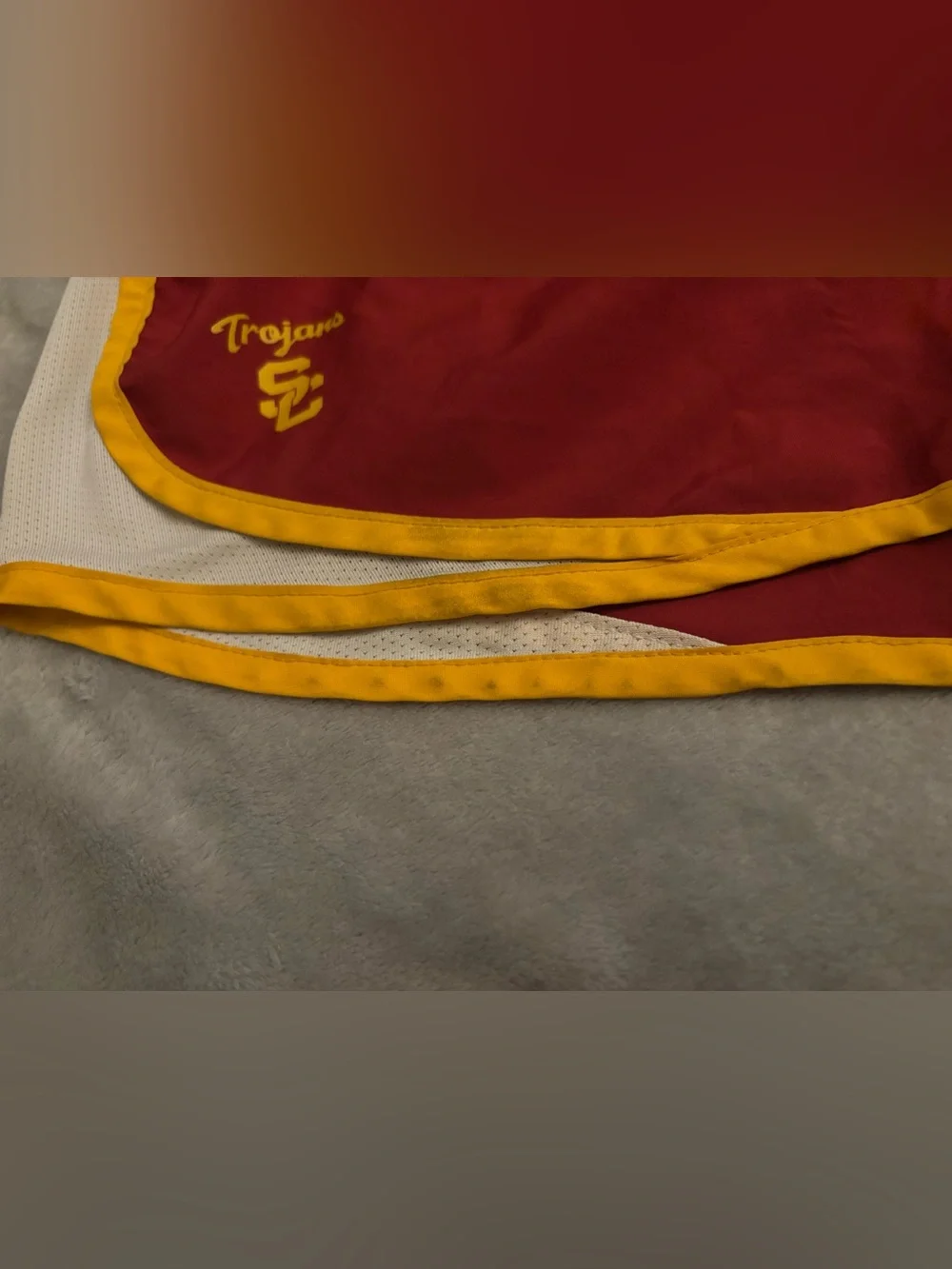 Nike Dri-FIT USC Trojans Red/Gold/White Athletic Shorts Size S